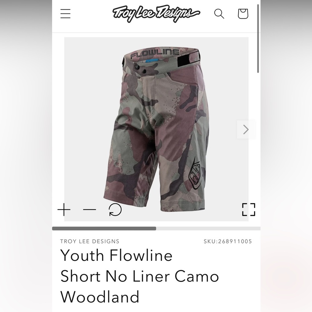 Troy Lee Designs Youth Flowline Shorts - size 28